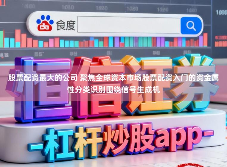 股票配资最大的公司 聚焦全球资本市场股票配资入门的资金属性分类识别围绕信号生成机