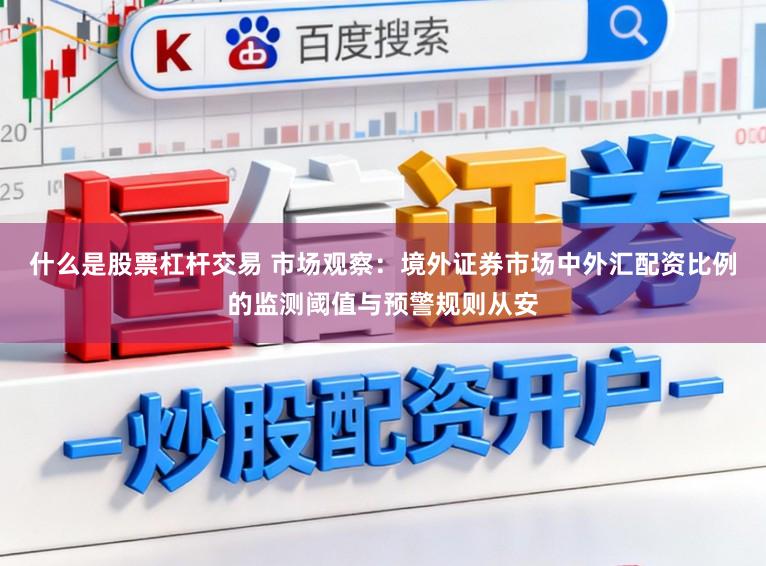 什么是股票杠杆交易 市场观察：境外证券市场中外汇配资比例的监测阈值与预警规则从安
