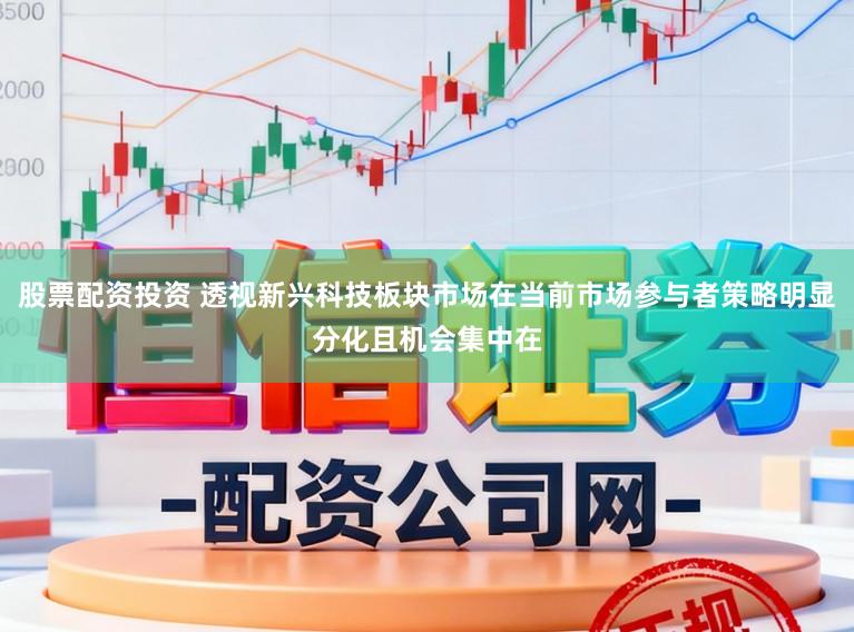 股票配资投资 透视新兴科技板块市场在当前市场参与者策略明显分化且机会集中在