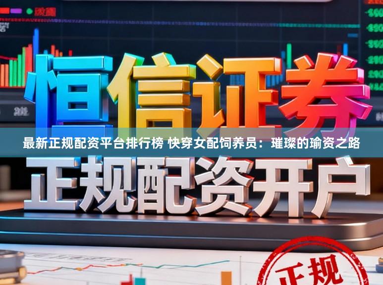 最新正规配资平台排行榜 快穿女配饲养员：璀璨的瑜资之路